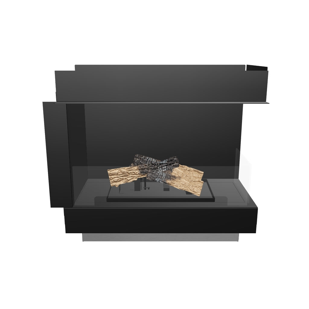 Flogs Box 800 Right Corner - Bioethanol Fireplace