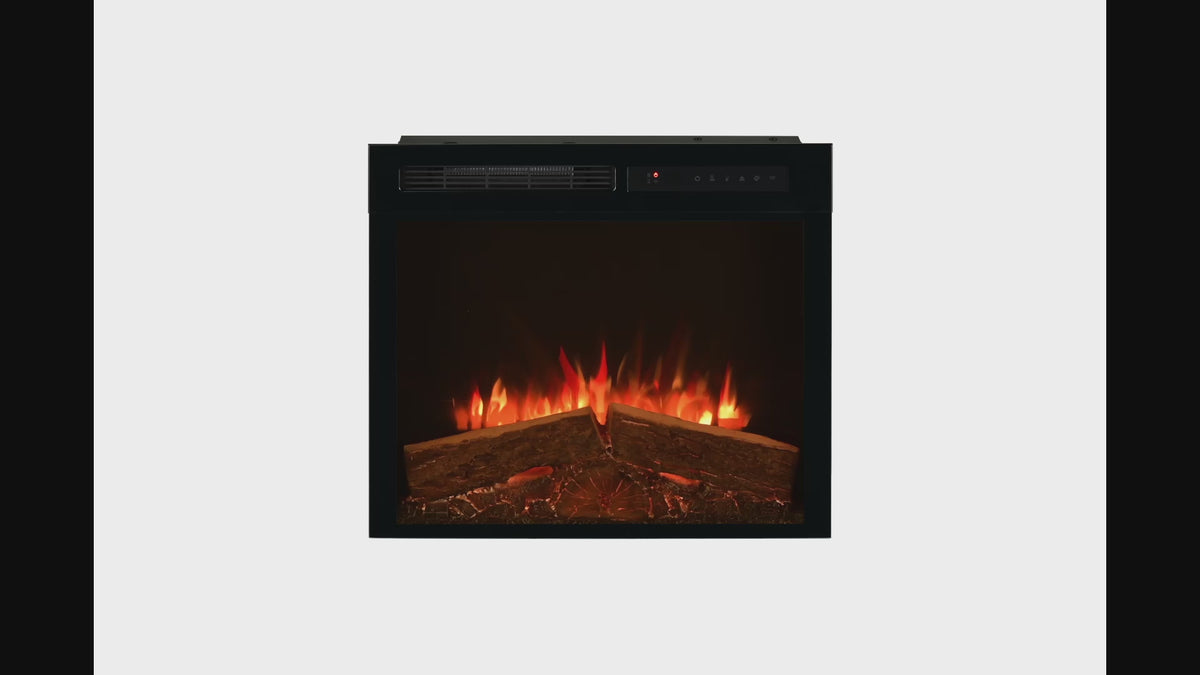 Load video: Spark 26 - Electric Fireplace Insert