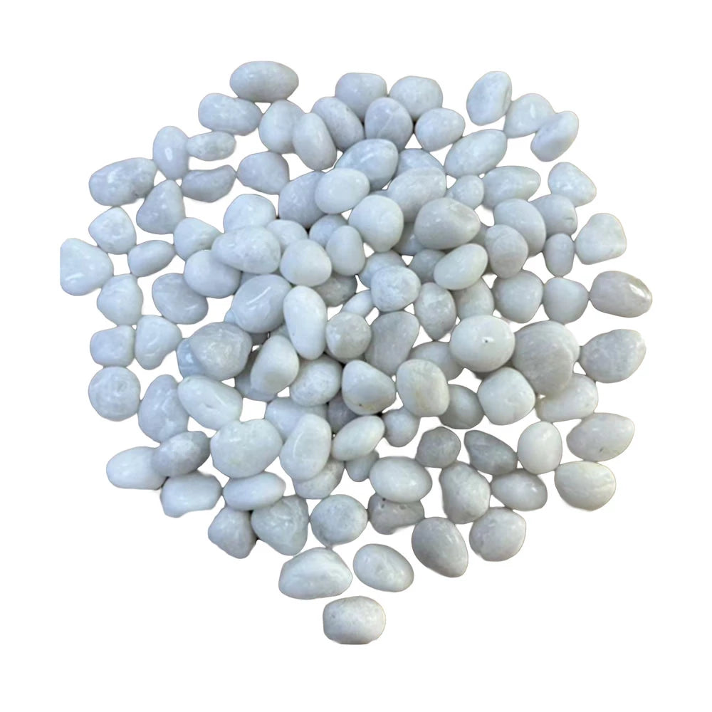 Dekorasjonssteiner – Hvit – 5 kg