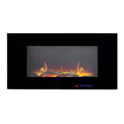 Azurite 91 cm - Vegghengt elektrisk peis