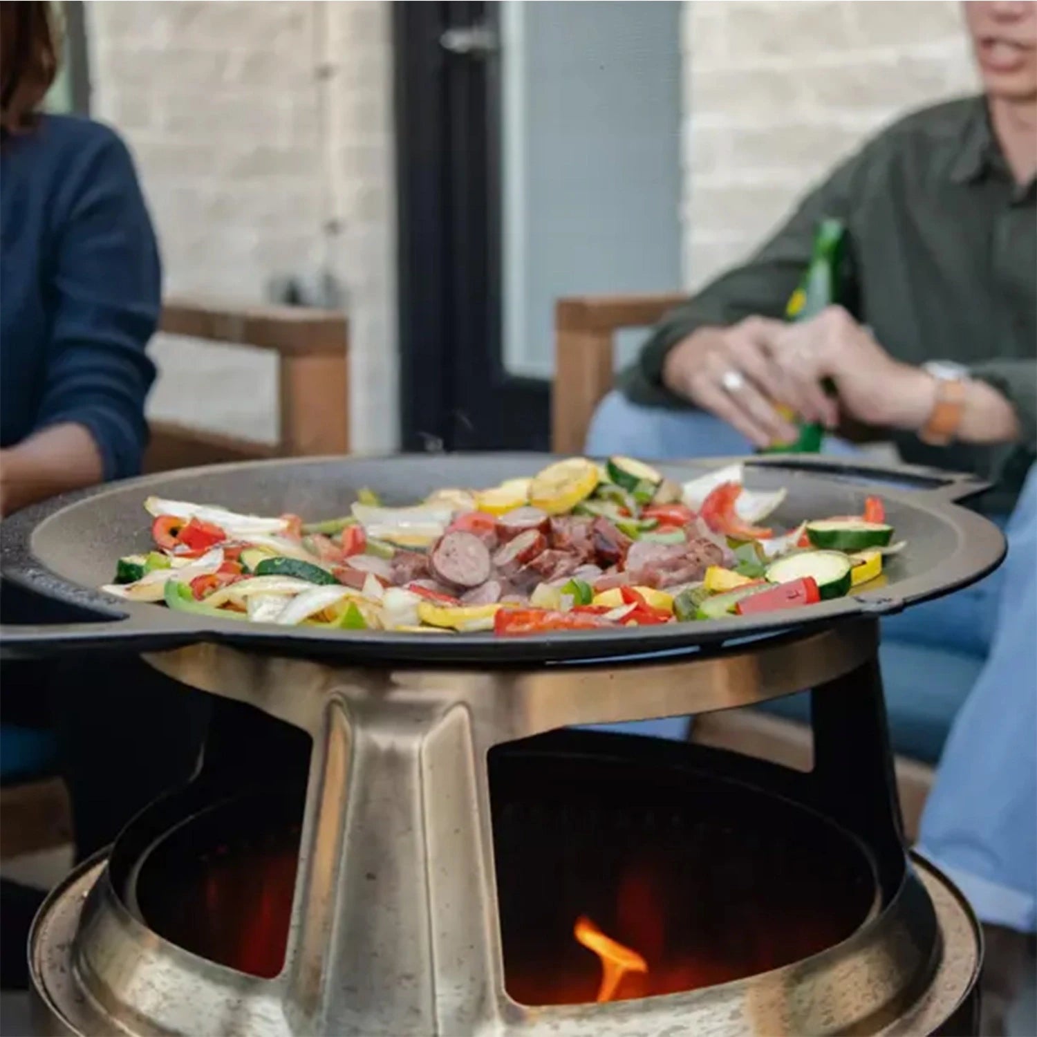Støpejerns Woktopp - Stor