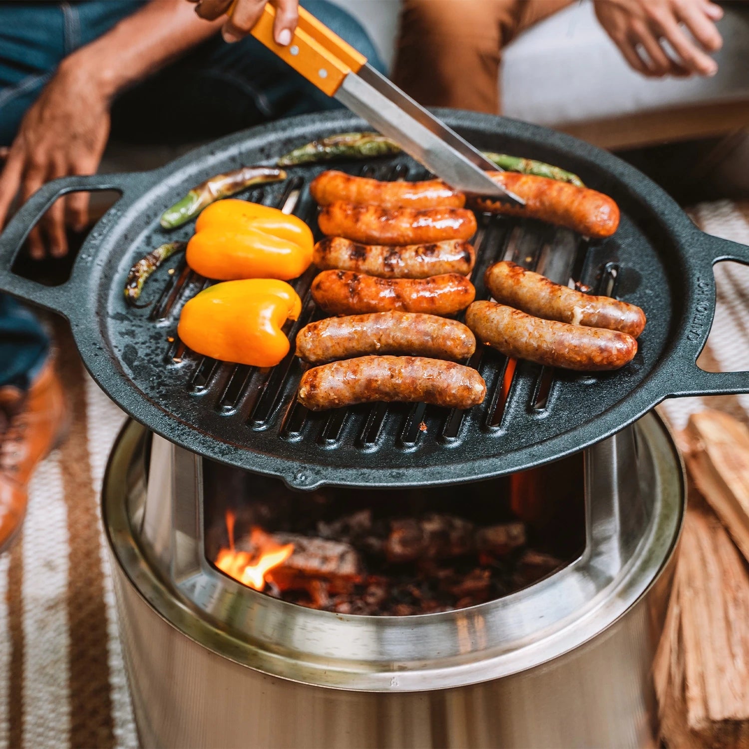 Støpejerns Grilltopp - Stor