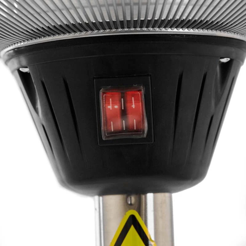 Terrassevarmer – 900/1200/2100W – Sølv