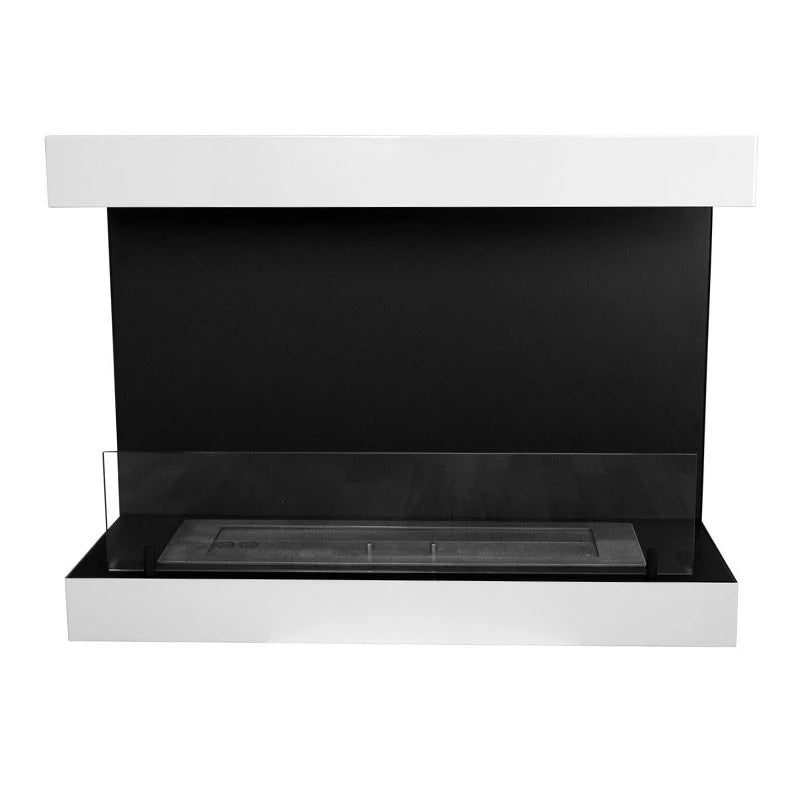 Tre-sidet vegghengt biopeis – Hvit – 80 cm