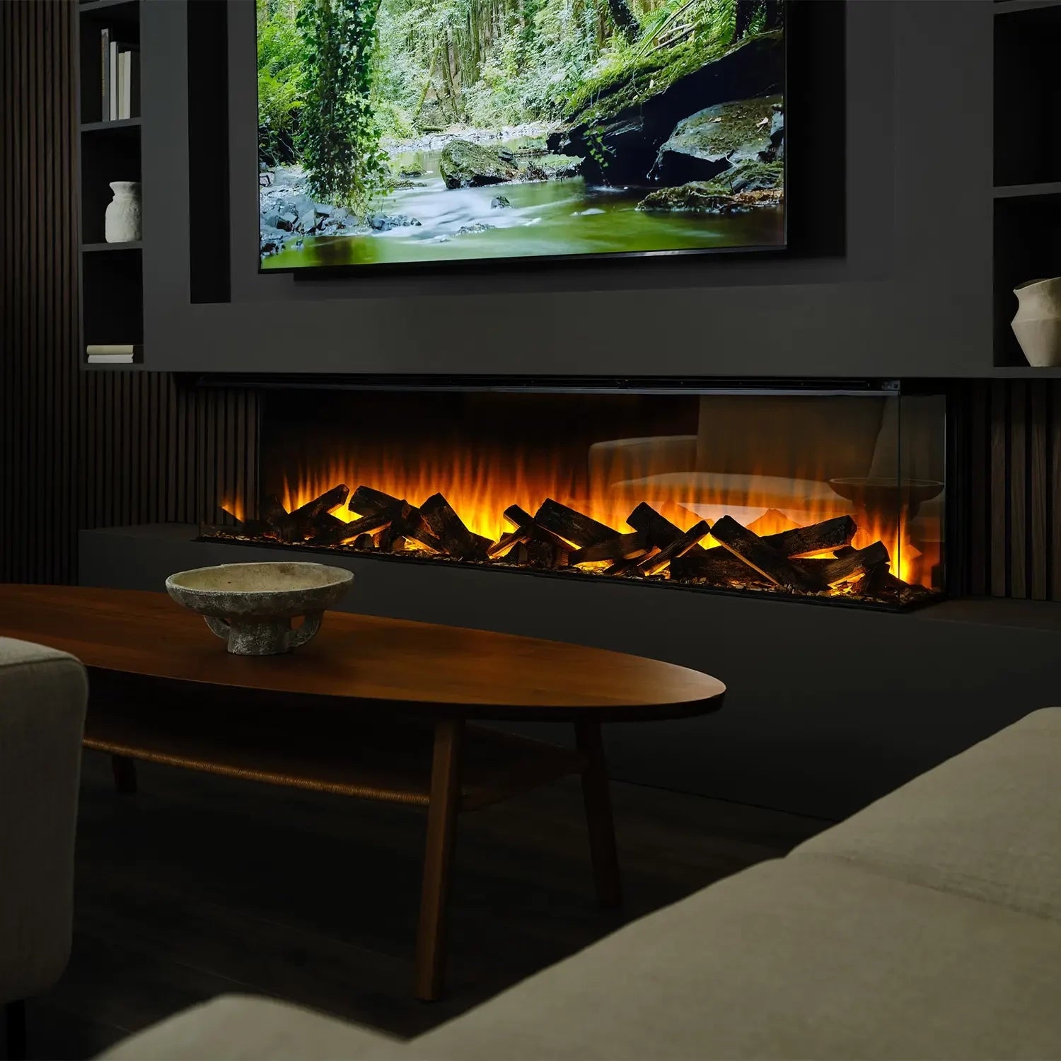 electric fireplace for tv