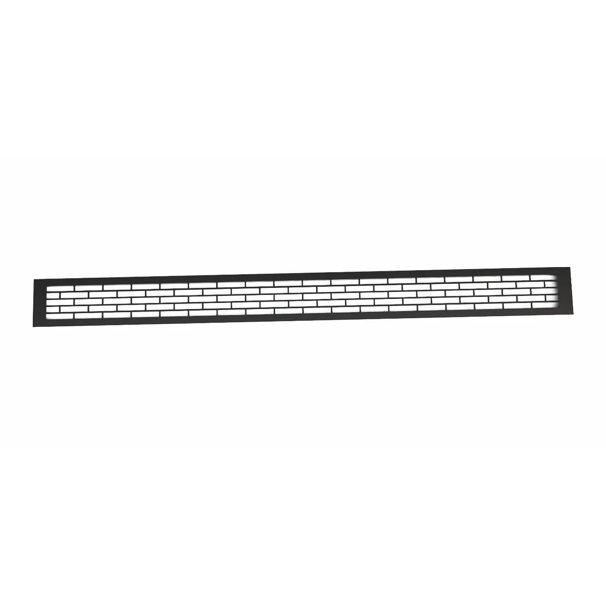 Ventilasjonsrist – Sort – 100×9 cm