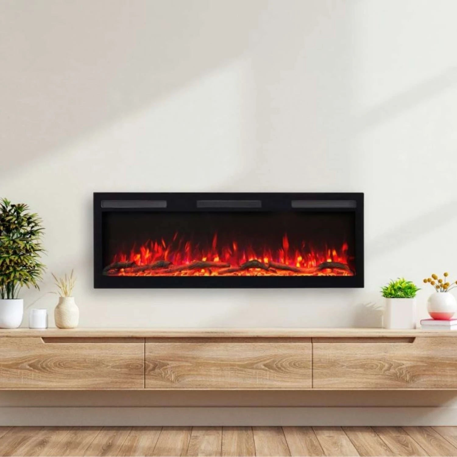 Majestic Pro 107 cm – Vegghengt Elektrisk peis