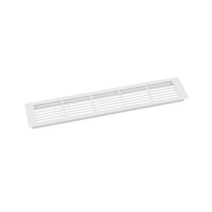 Ventilationsrist Hvid - 50x10 cm med et ventilationsareal 214 cm2