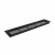 Ventilationsrist Sort - 50x10 cm med et ventilationsareal 214 cm2